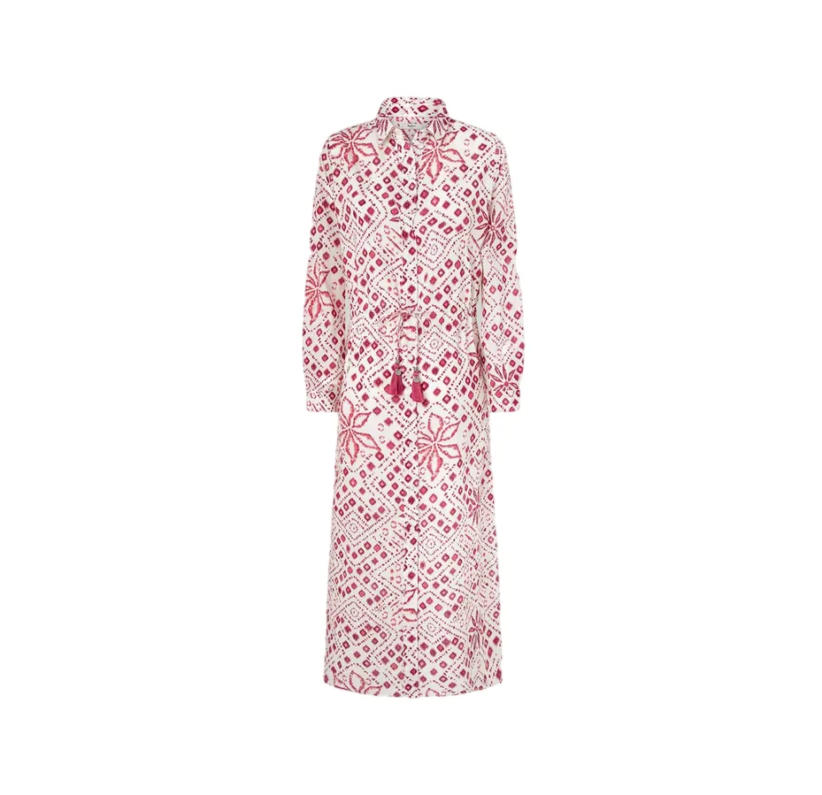 urban vibe Pepe Jeans abito longuette da donna con stampa geometrica Paz PL953515 808 bianco