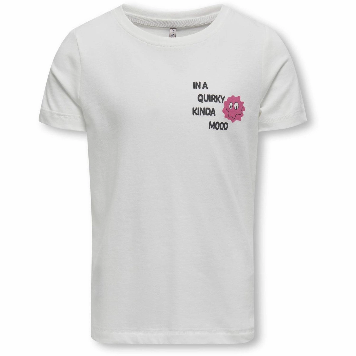 kids ONLY Cloud Dancer Lana Life O-Neck Tee Ss LayeringFriendly Fashion Layering