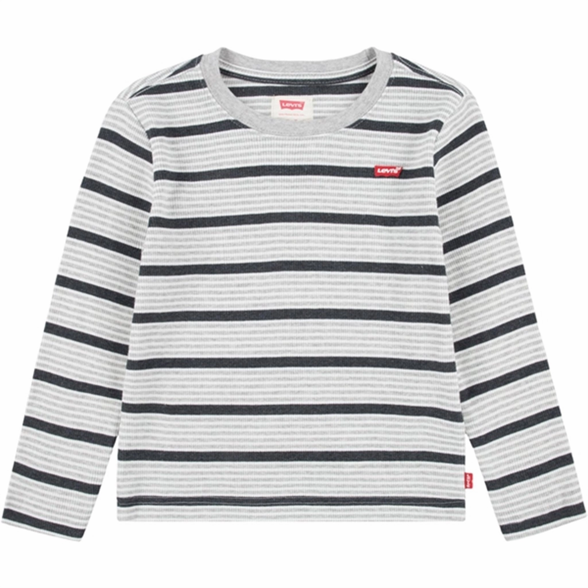 Levi's Long Sleeve Striped Thermal T-Shirt Light Grayheather Bold colors