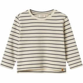 Durable Button Closures Lil'Atelier Turtledove Poppy Seed Nmmlimia Ls Loose Top Lil Noos