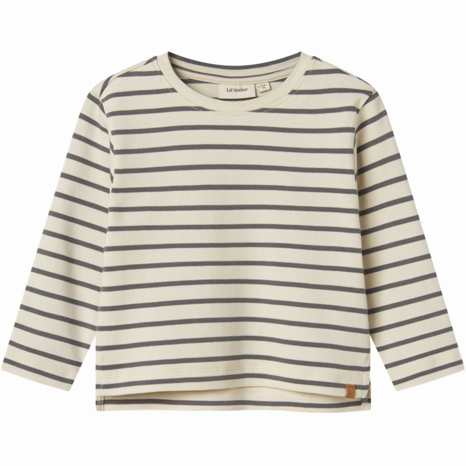 Lil'Atelier Turtledove Poppy Seed Nmmlimia Ls Loose Top Lil Noos Artistic Design