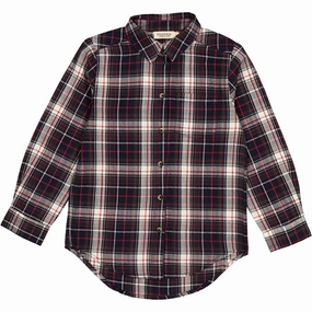 MarMar Holiday Check Tommy Shirt Office Style Tailored Cuffs