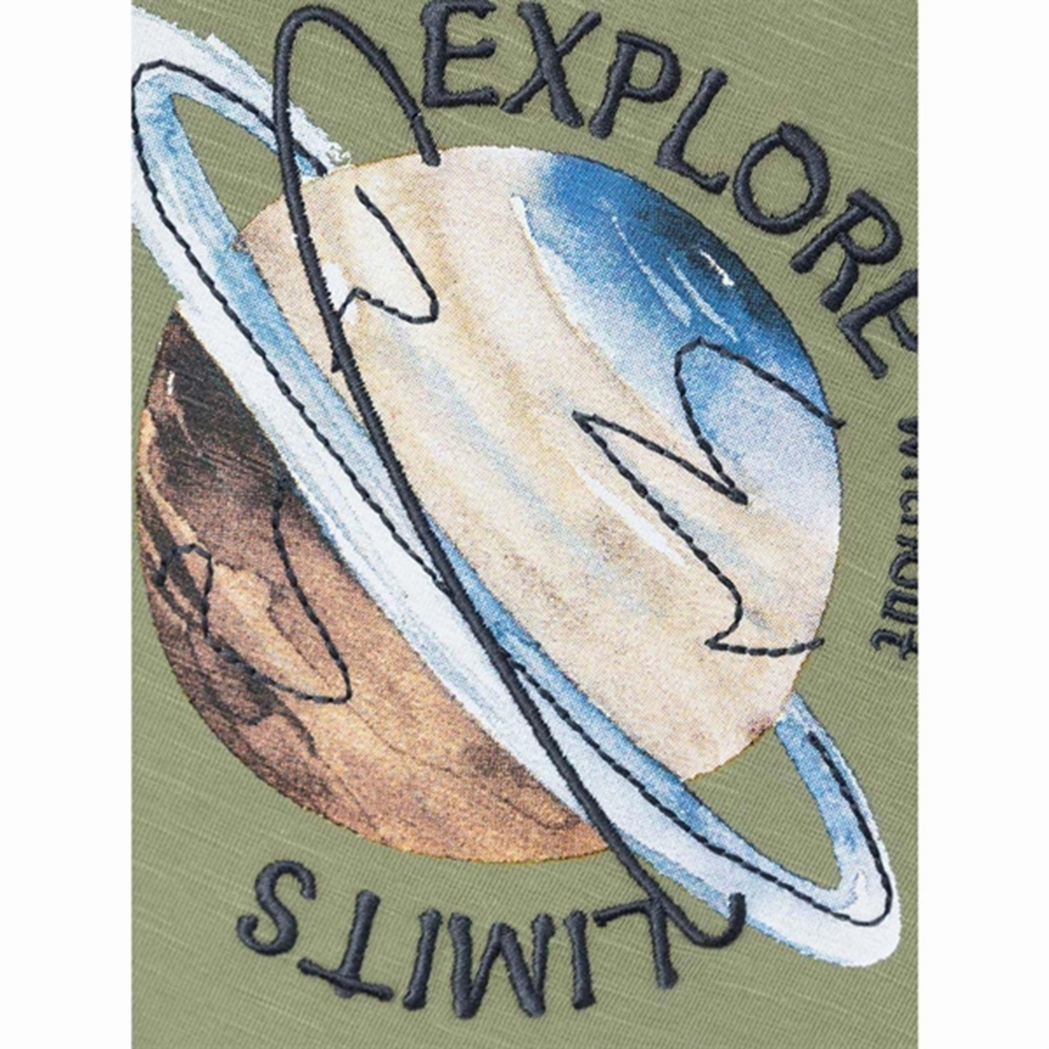 Name it Oil Green Noah Blouse High-End Finish Pocket Detail