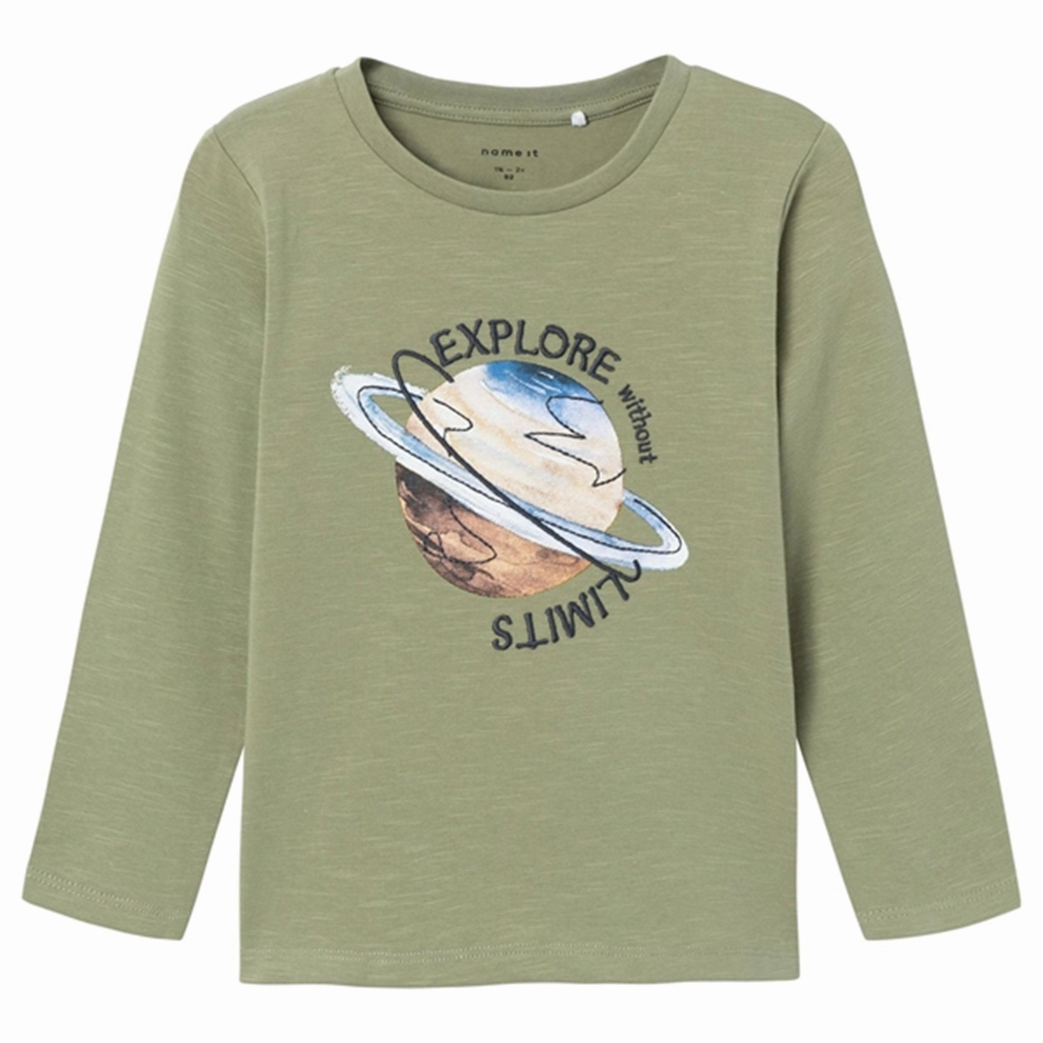 Sustainable Manufacturing Process Smart Casual Name it Oil Green Noah Blouse