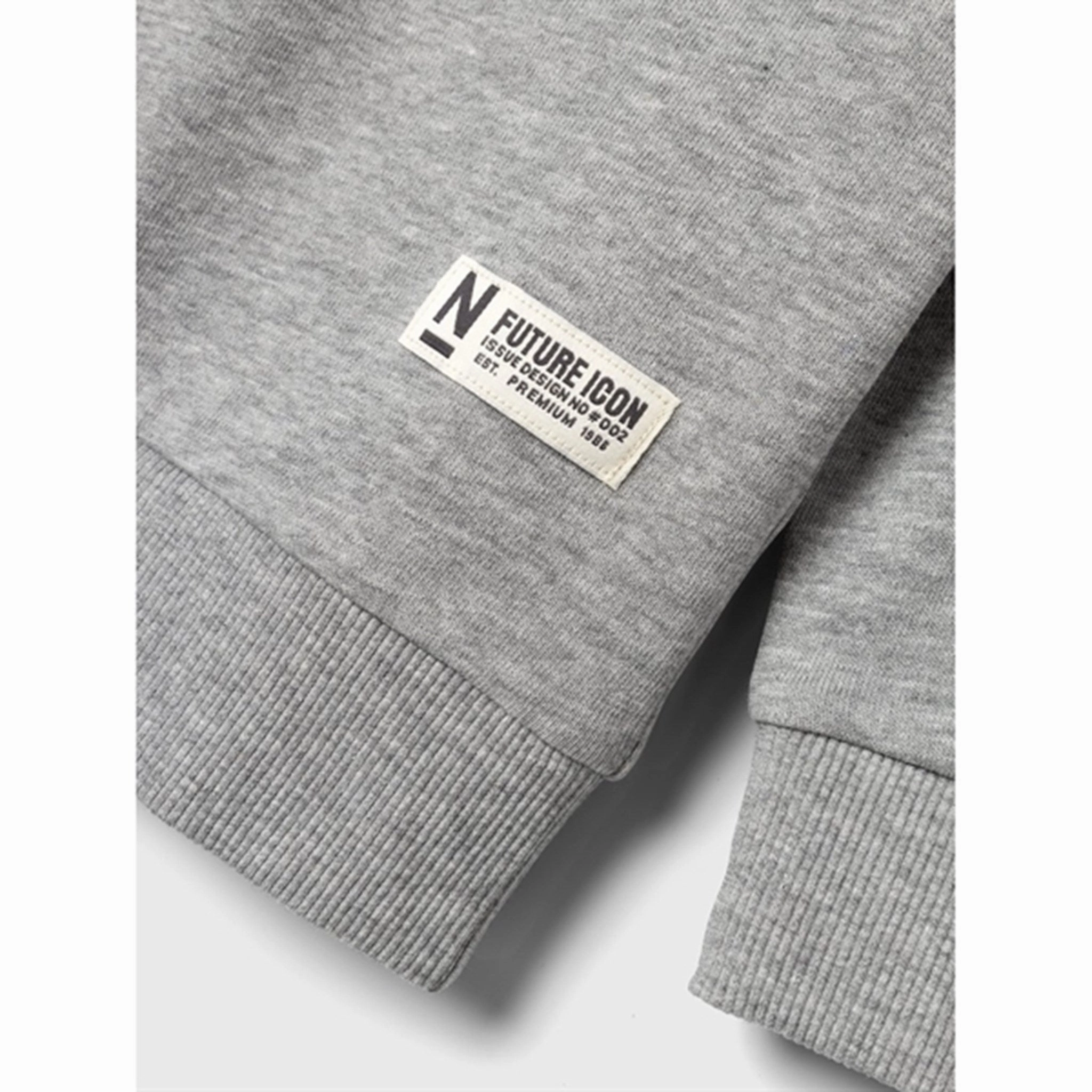 Name it Grey Melange Behans Sweatshirt Numbat like Side Pockets