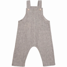 Travel Family Huttelihut Aki Overall Linen Mini Stripes Navy