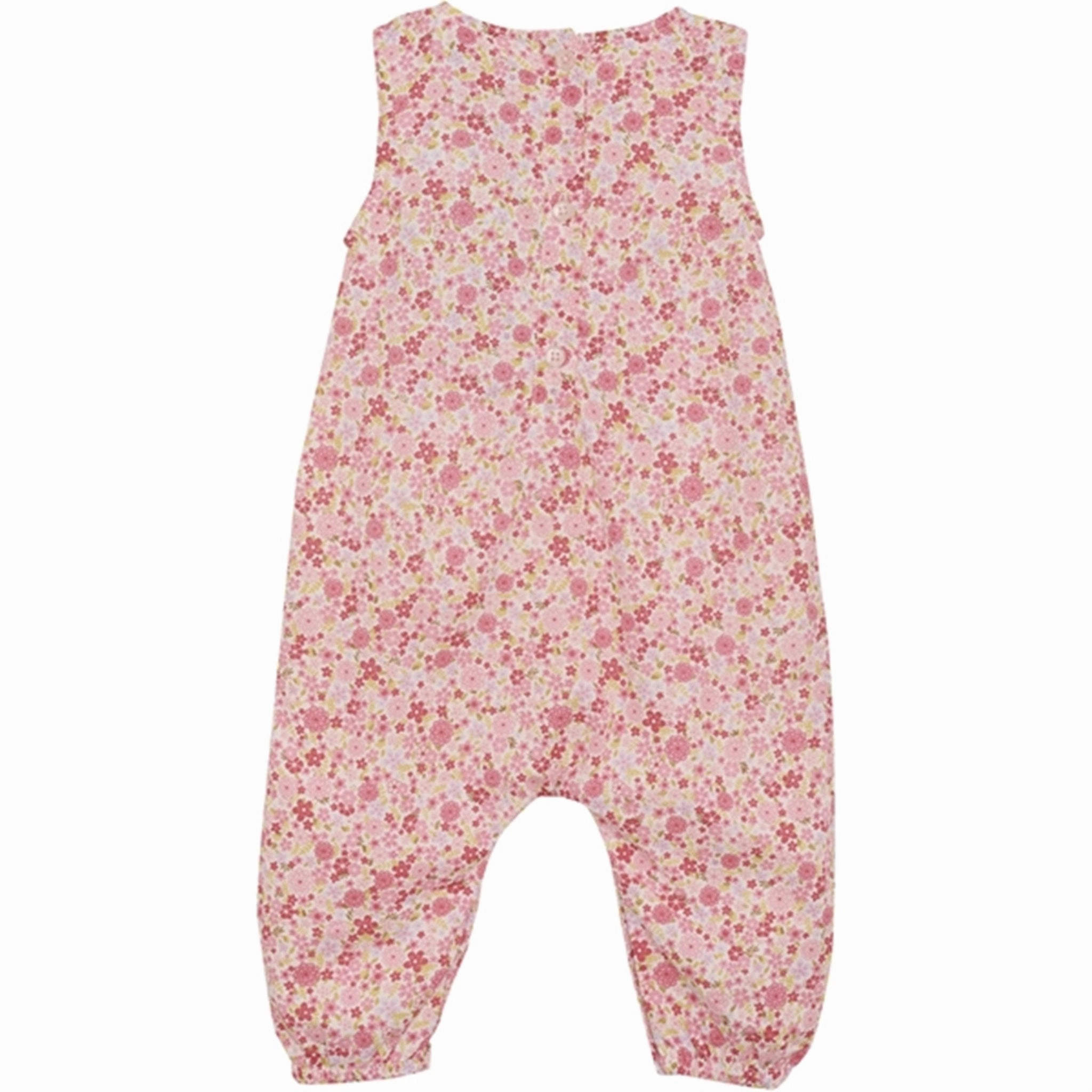 Minymo Pink Dogwood Onesie AOP w. Lining Travel Sport Versatile Luxury