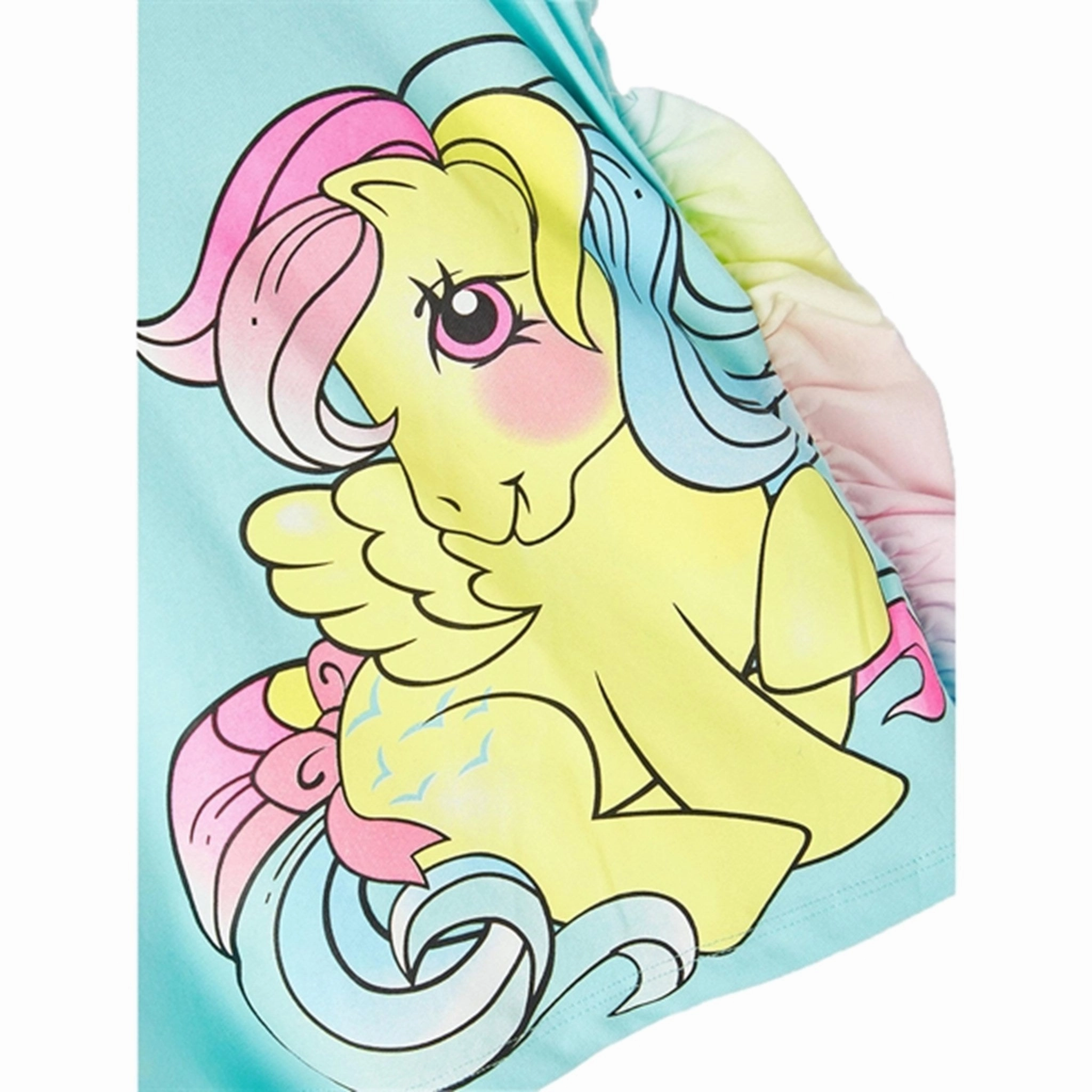 Name it Aqua Splash My Little Pony Malan T-Shirt Longline Hemline Layered Comfort