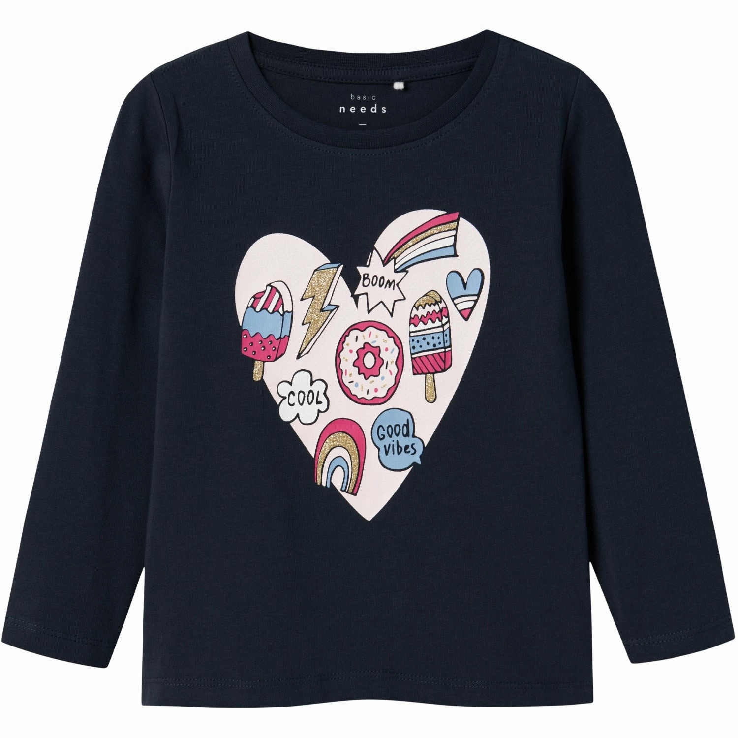 Name It Dark Sapphire Vix Blouse Hidden Button Placket