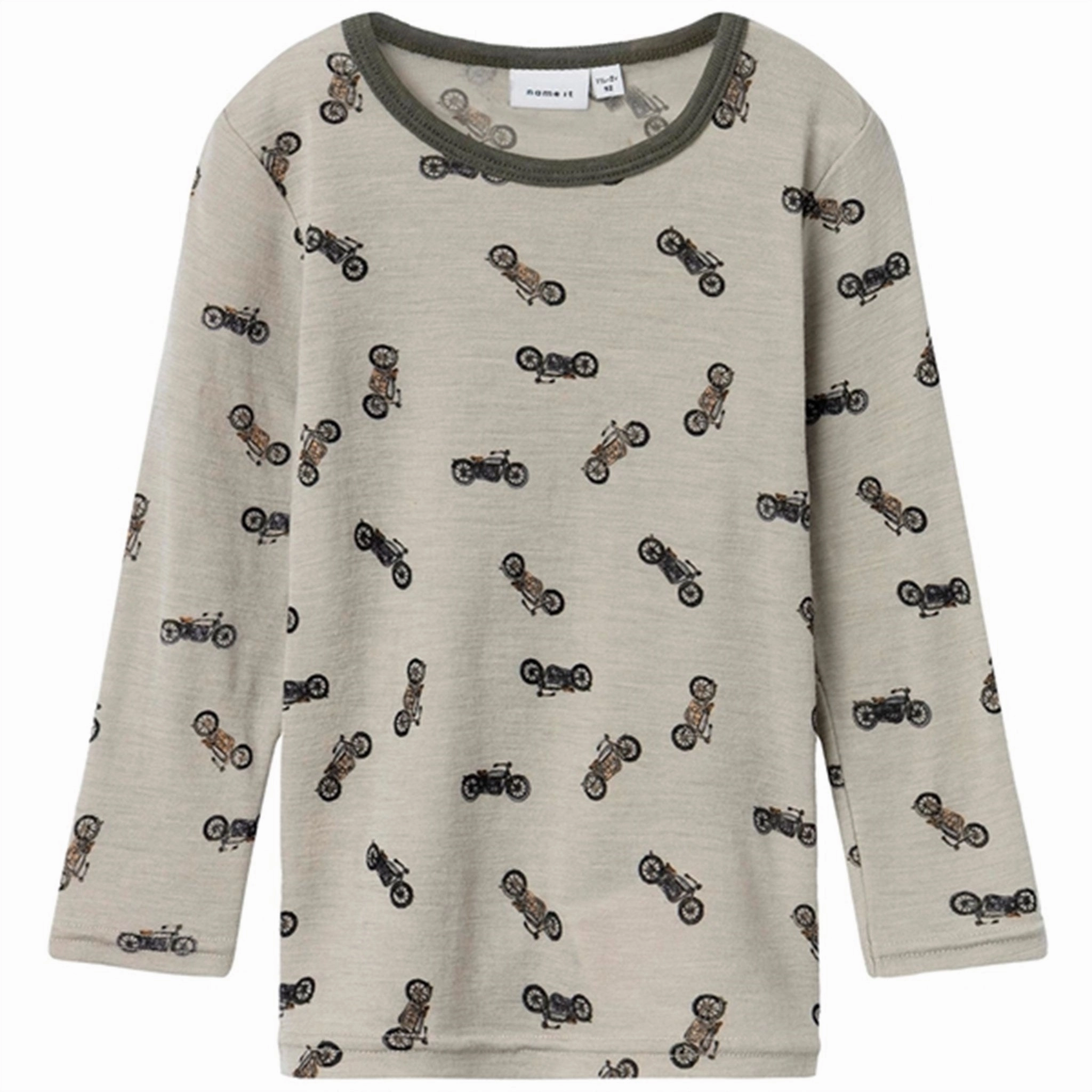 Name it London Fog Wang Wool Rib Blouse AOP Iconic look