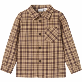 Name It Weathered Teak Resoren Shirt Geometric Shape