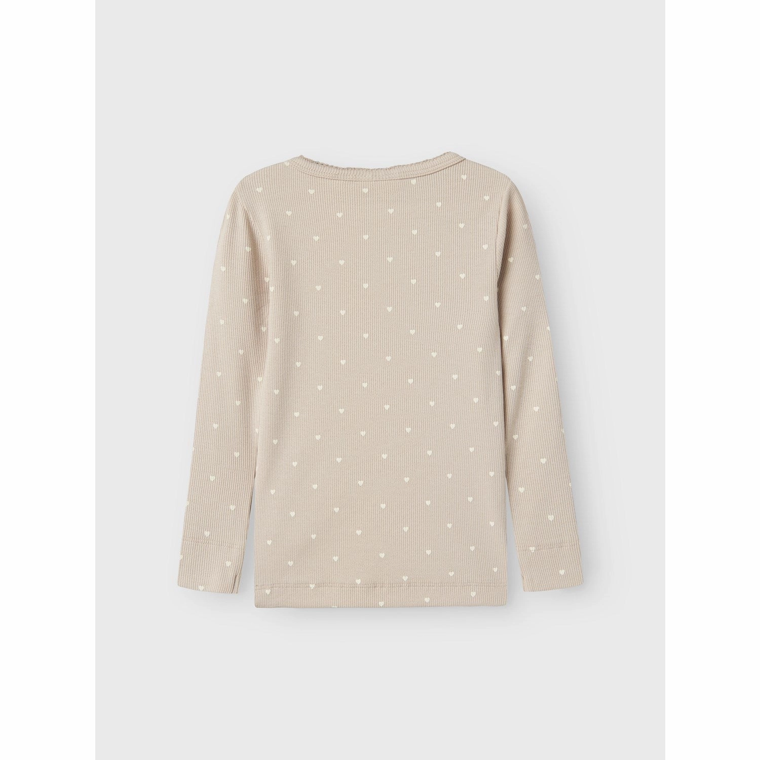 Lil'Atelier Gray Morn Heart Gago Slim Blouse Noos Ergonomic Back Panel