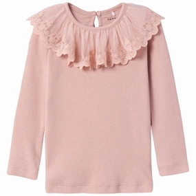 Name it Rose Smoke Nile Blouse Tagless Design Structured Collar