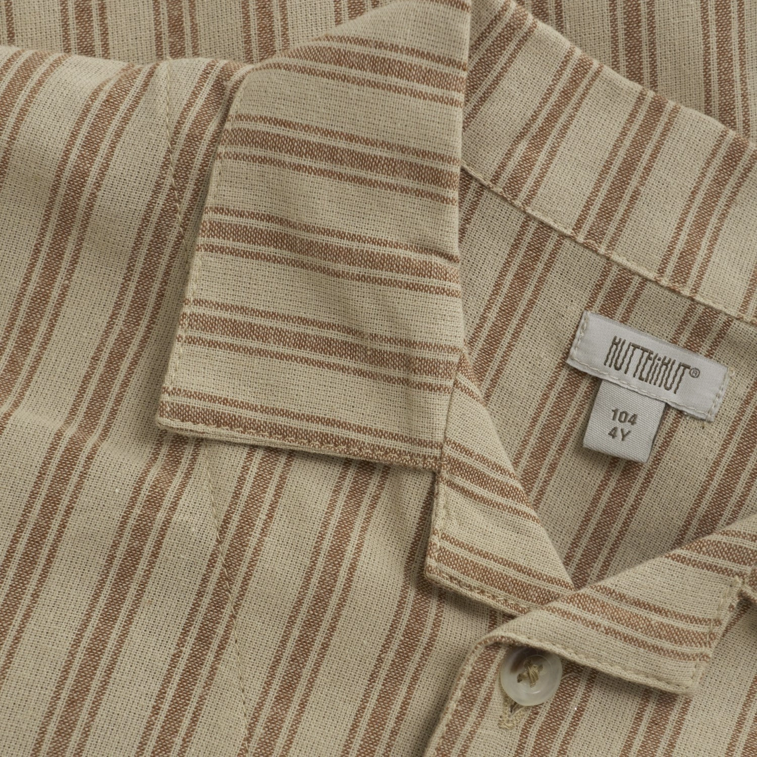 Huttelihut Irish Cream Shirt YD Stripe Reinforced Collar