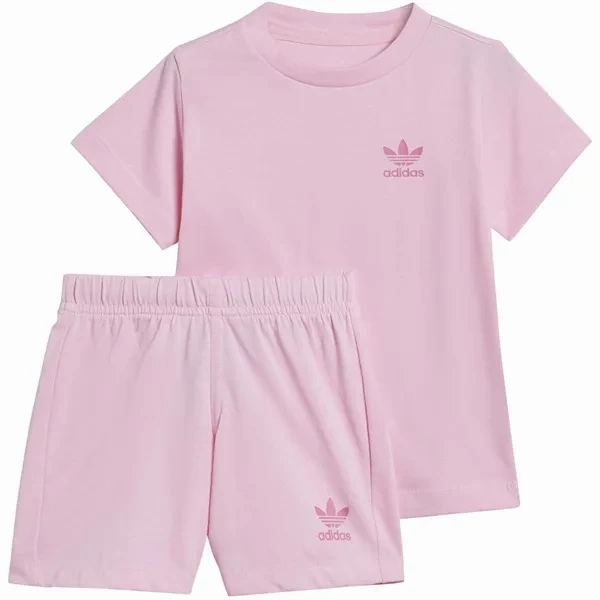 adidas Originals Pink Shorts Tee Set club wear Holiday Wear