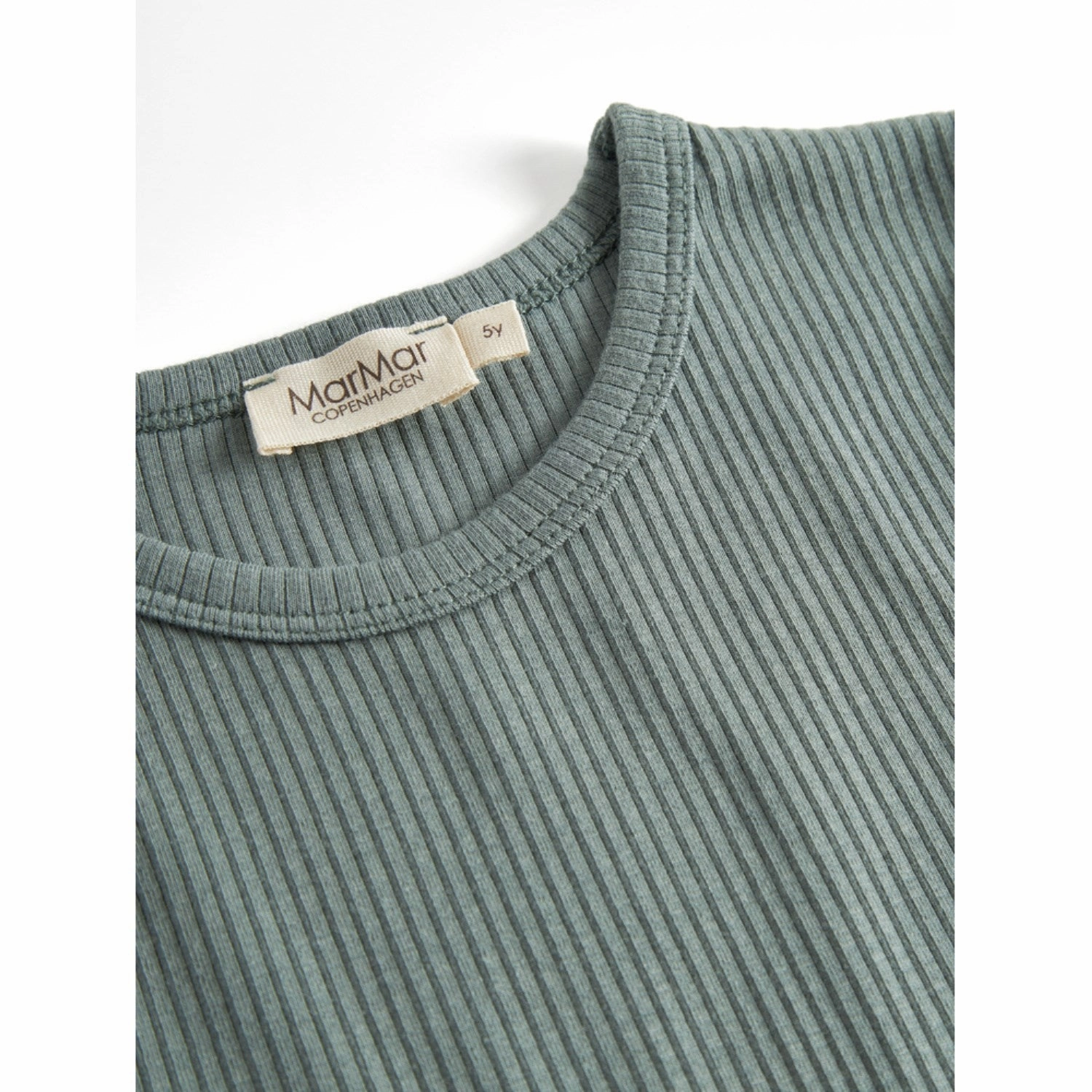 Oversized style MarMar Modal Dusty Green Plain Tee LS