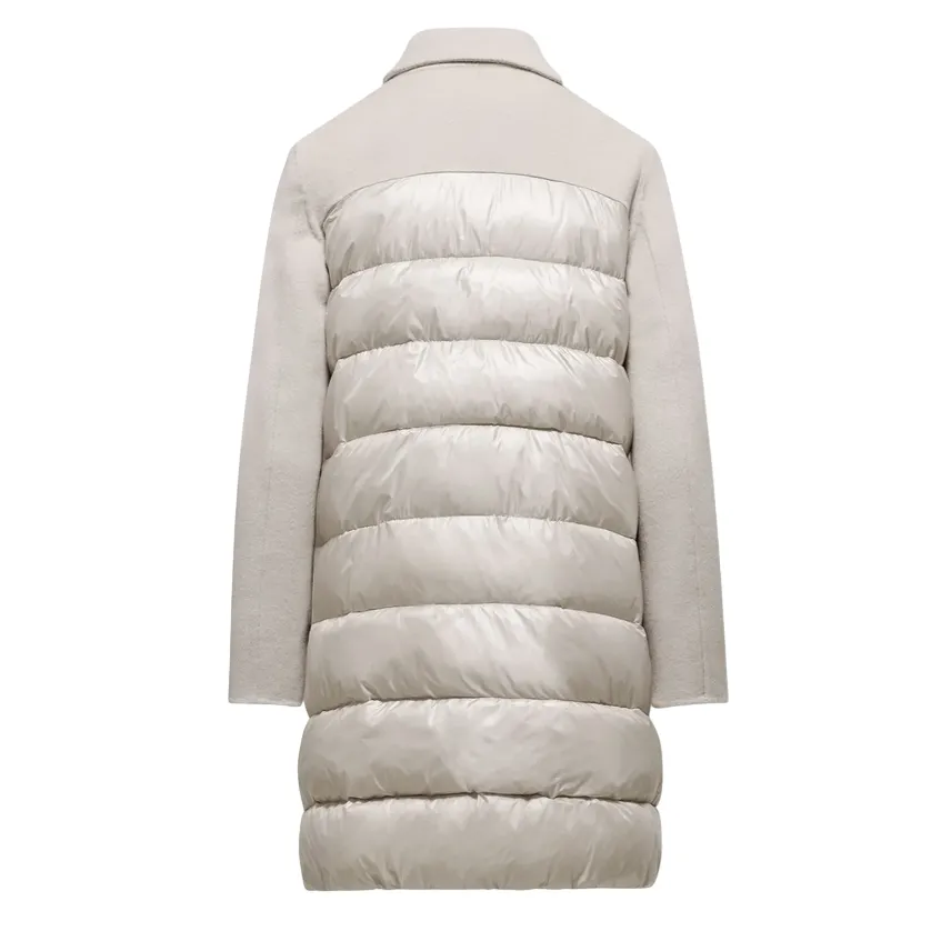 Bomboogie cappotto da donna in panno di lana e nylon CW8596TWLD4 503 grigio cristallo Deodorant Ideal