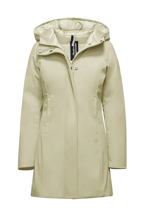 Bomboogie Giacca Parka con cappuccio da donna CW7144TNSR3 105 beige chiaro Instance