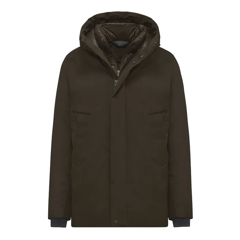 Eco Friendly Certified Bomboogie giaccone con imbottitura riciclata Prague GM7077TACL3 14 marrone scuro