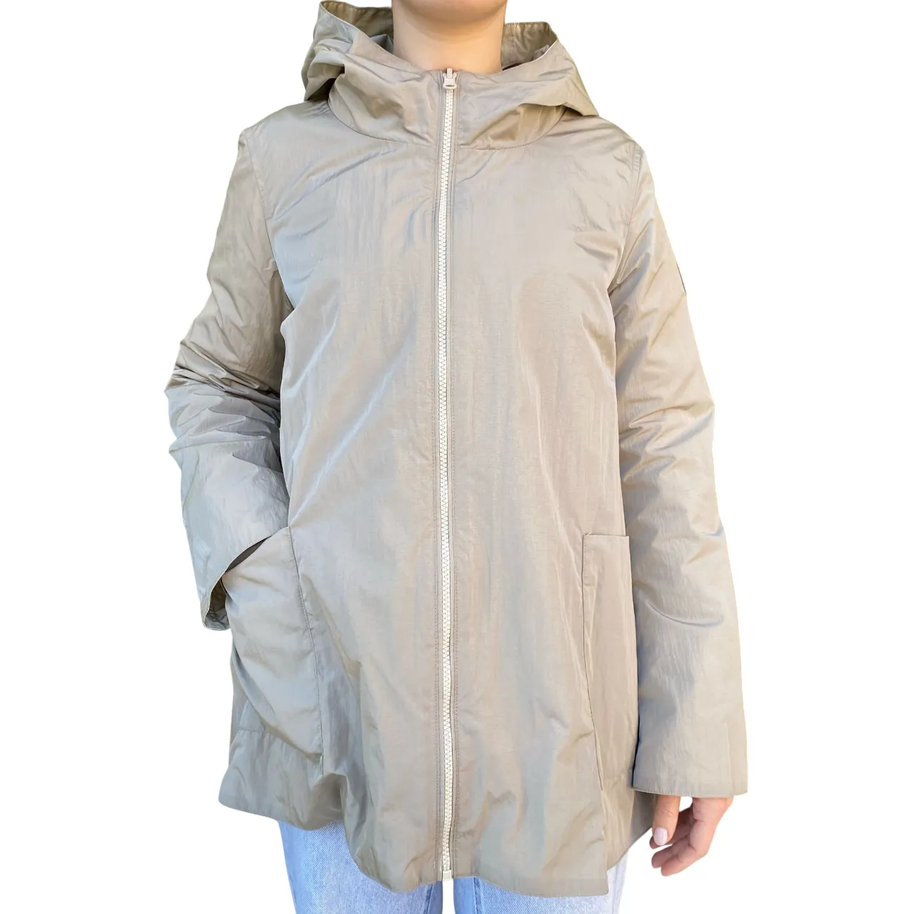 Bomboogie giubbino reversibile da donna con cappuccio GW8930TWRP5 015 gesso-grigio city dwellers