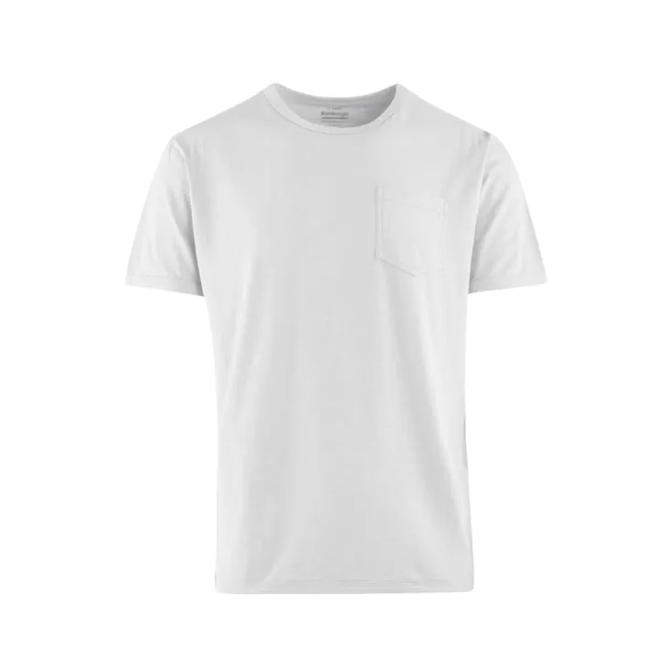 Classic Outfit Style Bomboogie maglietta girocollo manica corta da uomo in cotone jersey fiammato TM7903TJSG5 bianco