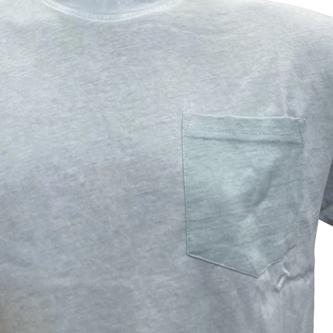 Bomboogie maglietta manica corta da uomo con taschino TM7906TJEP4 362 acquamarina Lightweight Feel