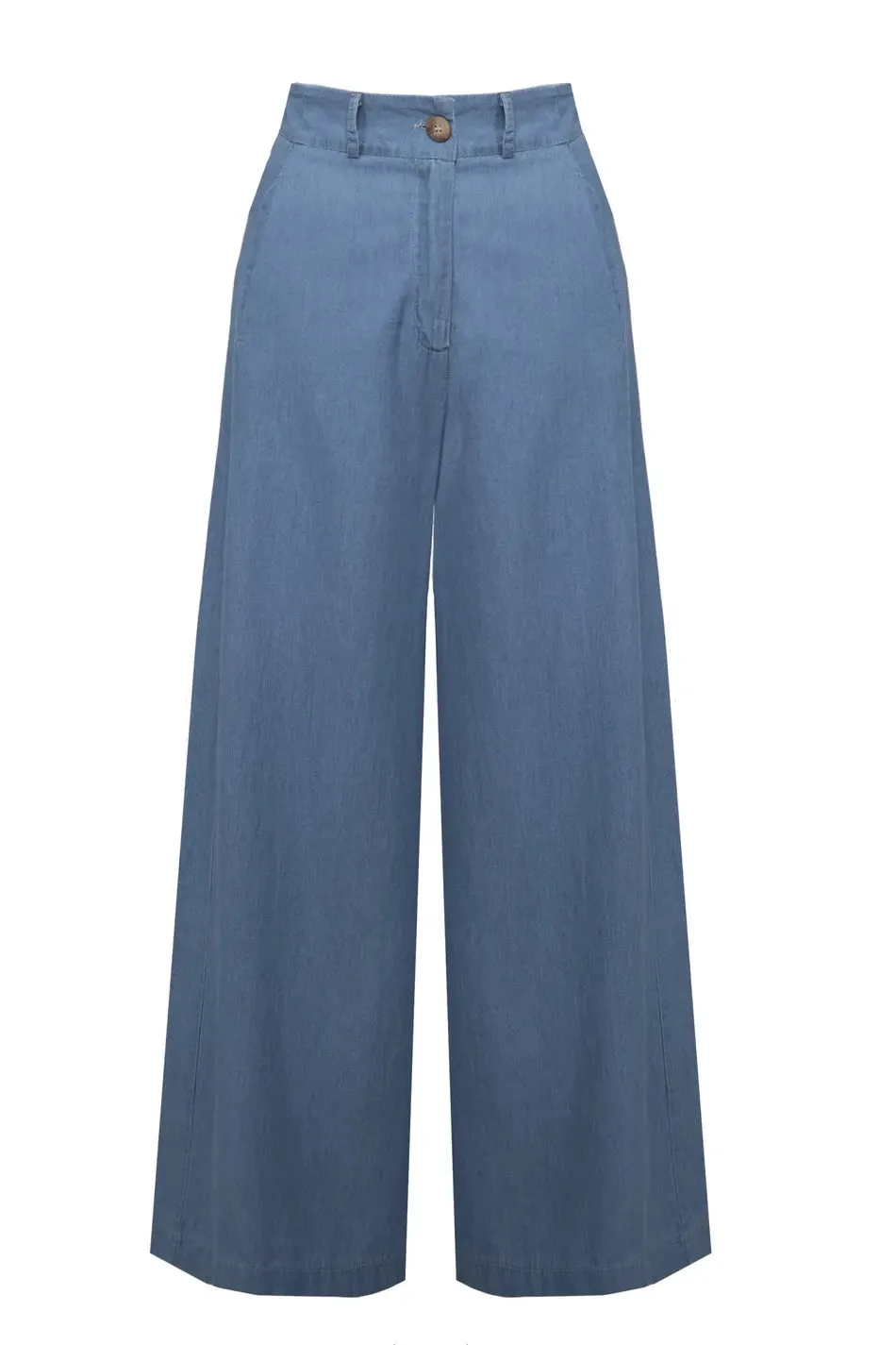 Bomboogie pantalone da donna Wide Leg Chambrey PW7861TCMCD2L denim light blue Casual Cool
