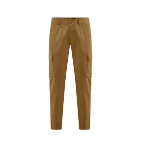 Bomboogie pantalone da uomo chino slim in gabardina con tasche cargo PMDYLTGST5 350 sabbia Stay Cool