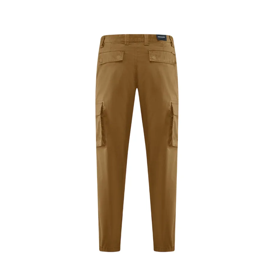 Durable Comfort Outdoor Use Bomboogie pantalone da uomo chino slim in gabardina con tasche cargo PMDYLTGST5 350 sabbia