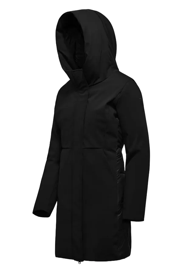 Bomboogie Parka lungo avvitato con cappuccio da donna CW8084TNM3 90 nero college