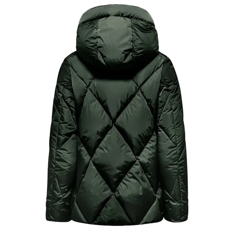 Weatherproof Shell Bomboogie piumino corto da donna trapunta a rombi GW8639TTNP4 347 verde foresta