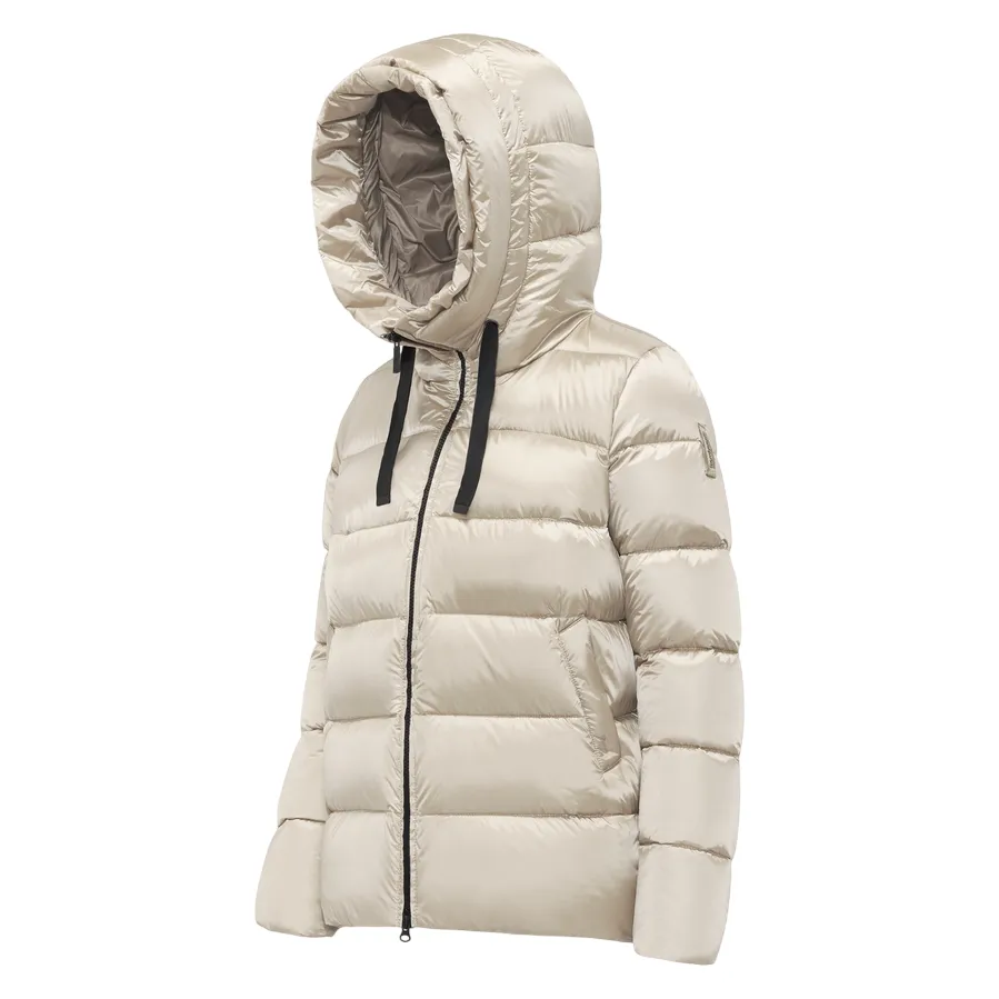 Bomboogie Piumino da donna con cappuccio Rome GW6012TDLC4 503 cristallo grigio Low Maintenance