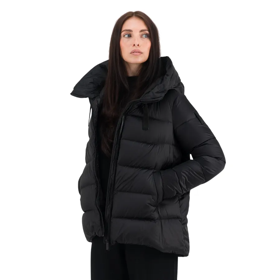 Bomboogie Piumino da donna con cappuccio Rome GW6012TDLC4 90 nero Cold Shield