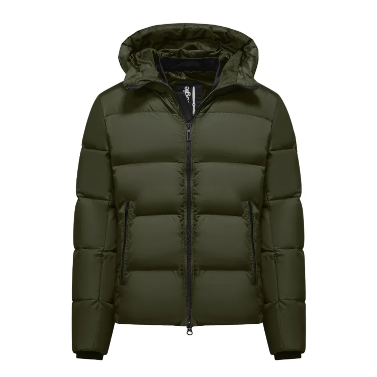 Windproof Construction Bomboogie piumino da uomo con cappuccio ad alta intensit?? Helsinki JM7616TTNP4 322 verde oliva
