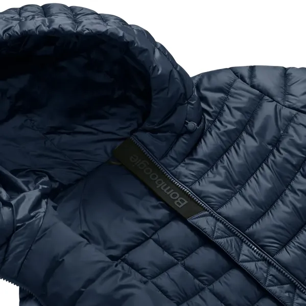 Durable Material Bomboogie piumino in nylon lucido da donna con cappuccio GW8921TDLC5 297 blu