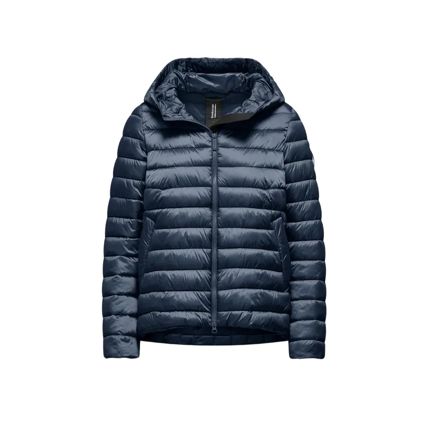 Bomboogie piumino in nylon lucido da donna con cappuccio GW8921TDLC5 297 blu astronauts Occasion