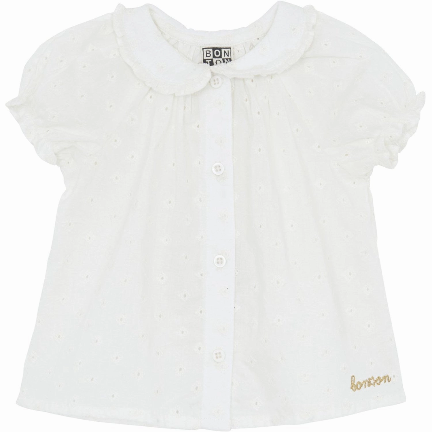 BONTON Blanc Paloma Aria Blouse Youthful Vibe Eco Friendly Dye