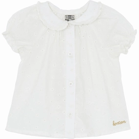 BONTON Blanc Paloma Aria Blouse Youthful Vibe Eco Friendly Dye