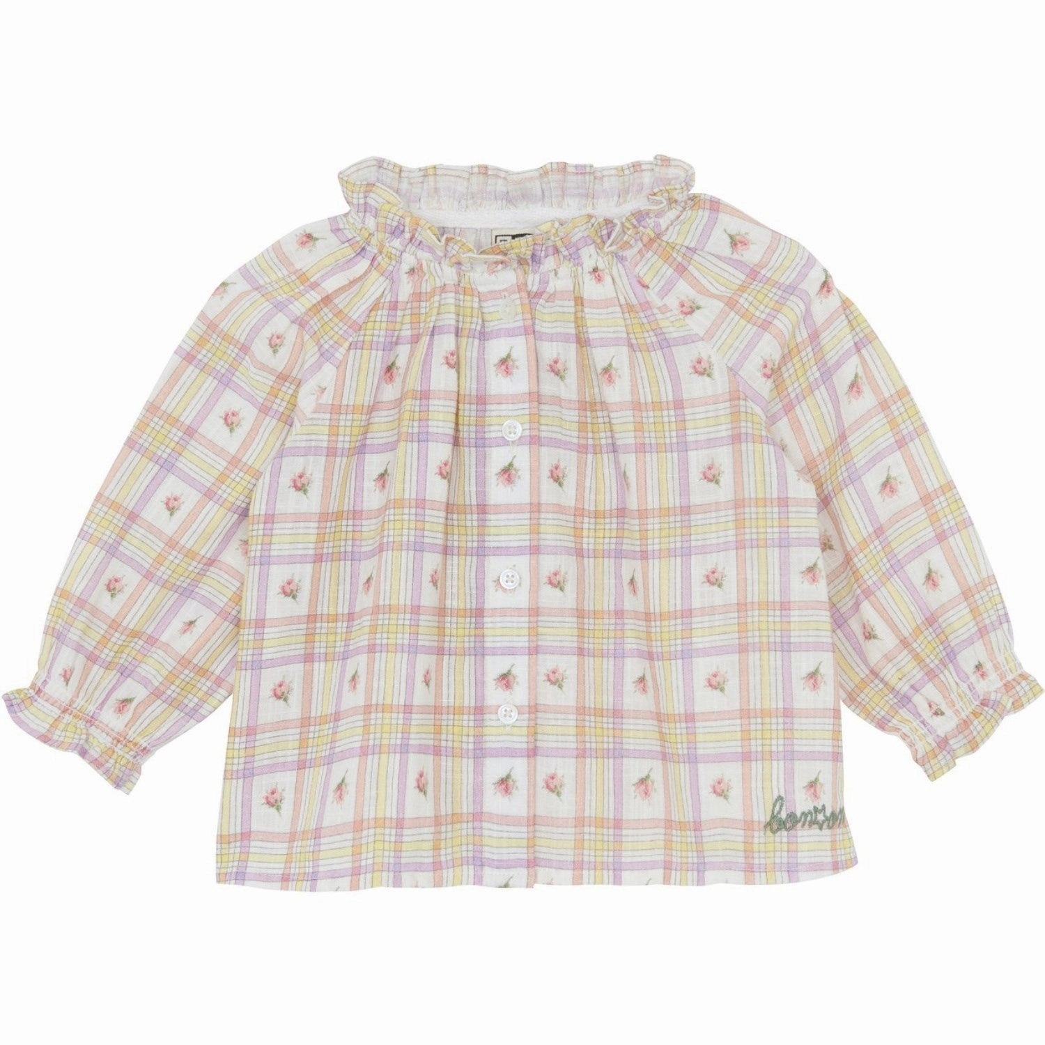 BONTON Carreau Bouton De Rose Reina Blouse Abstract art