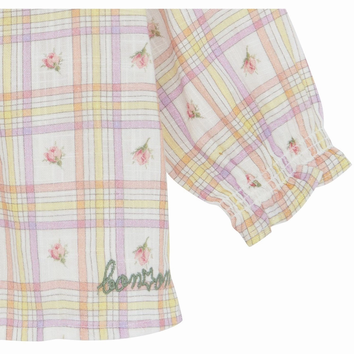 BONTON Carreau Bouton De Rose Reina Blouse Summer Vibes Smooth Zipper Design