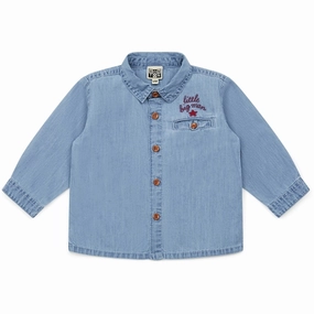 Low Maintenance BONTON Denim Clair Baby Blouse