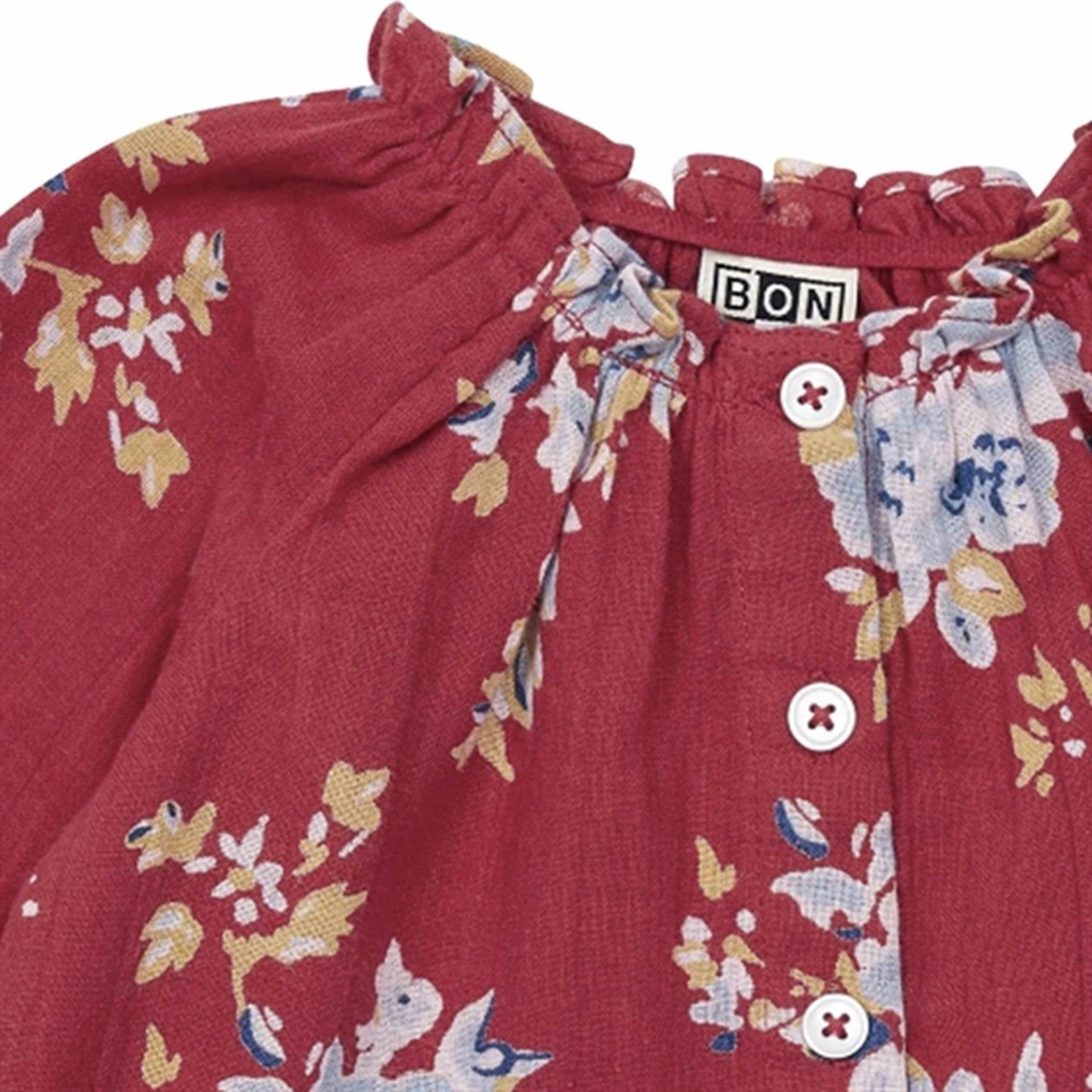 BONTON Fleur Rouge Shirt Sustainable Choice Personalized Touch