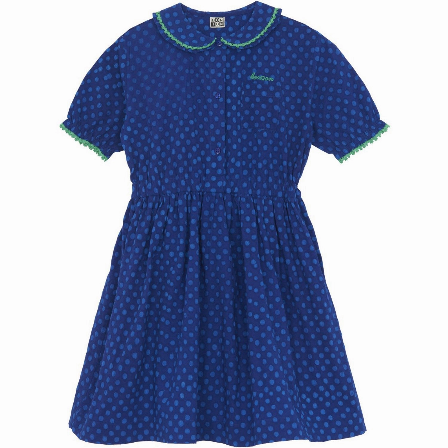 Urban Edge BONTON Pois Bleu Georgia Dress