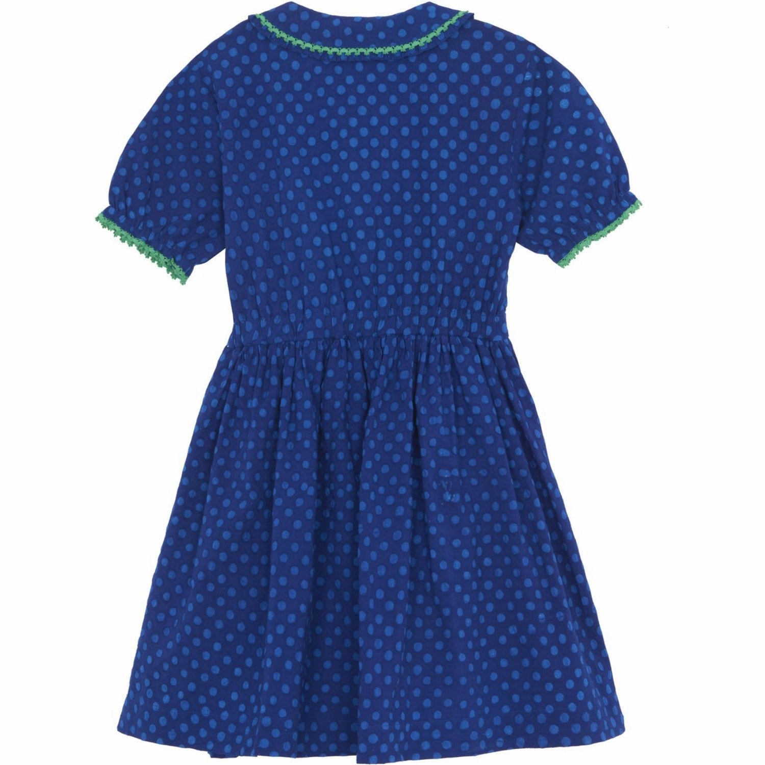 BONTON Pois Bleu Georgia Dress Chic Tailoring