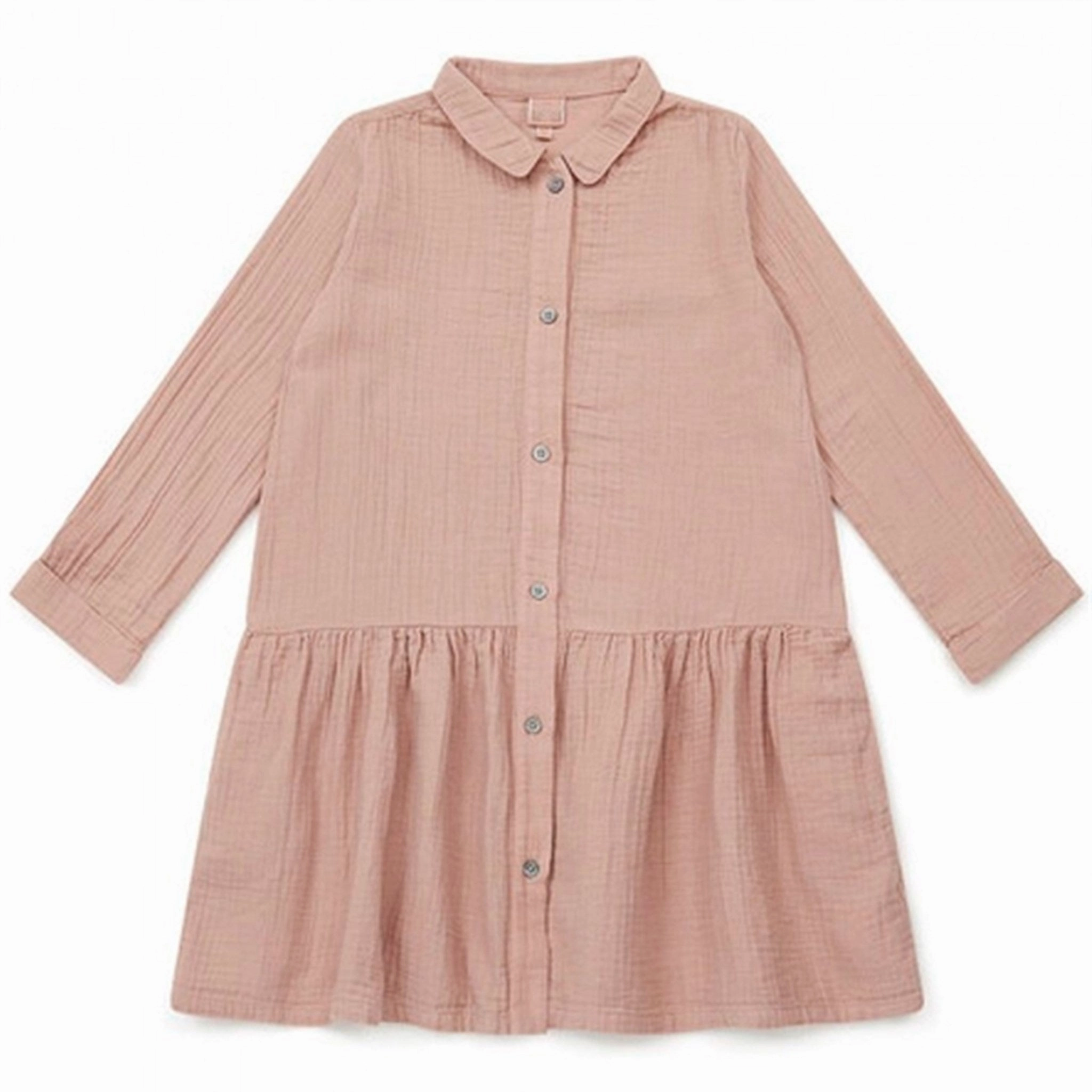 Simple Texture Straight-Cut BONTON Rose Rafia Dress