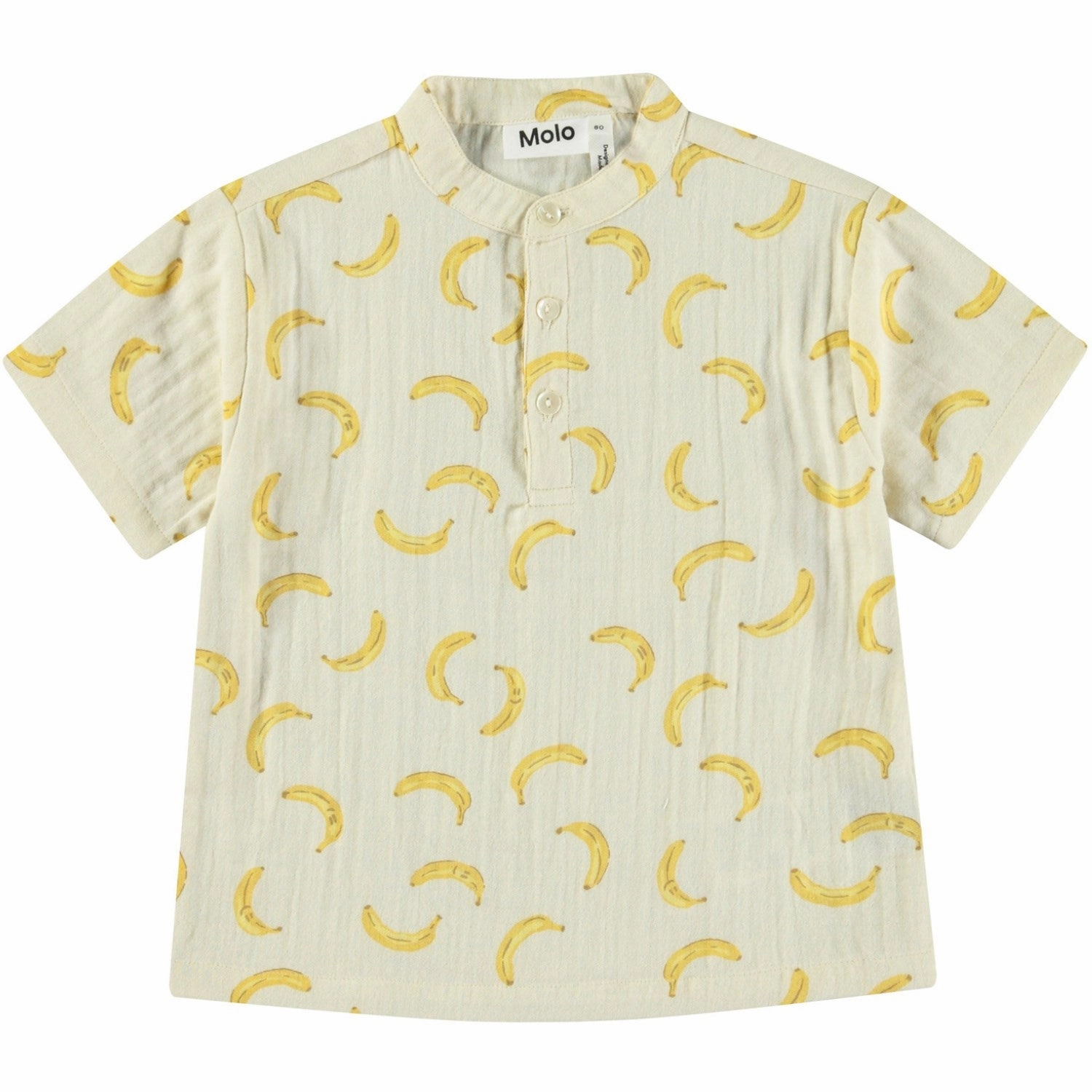 Molo Cute Bananas Ever Shirt SS Ombre look Ribbed Trim