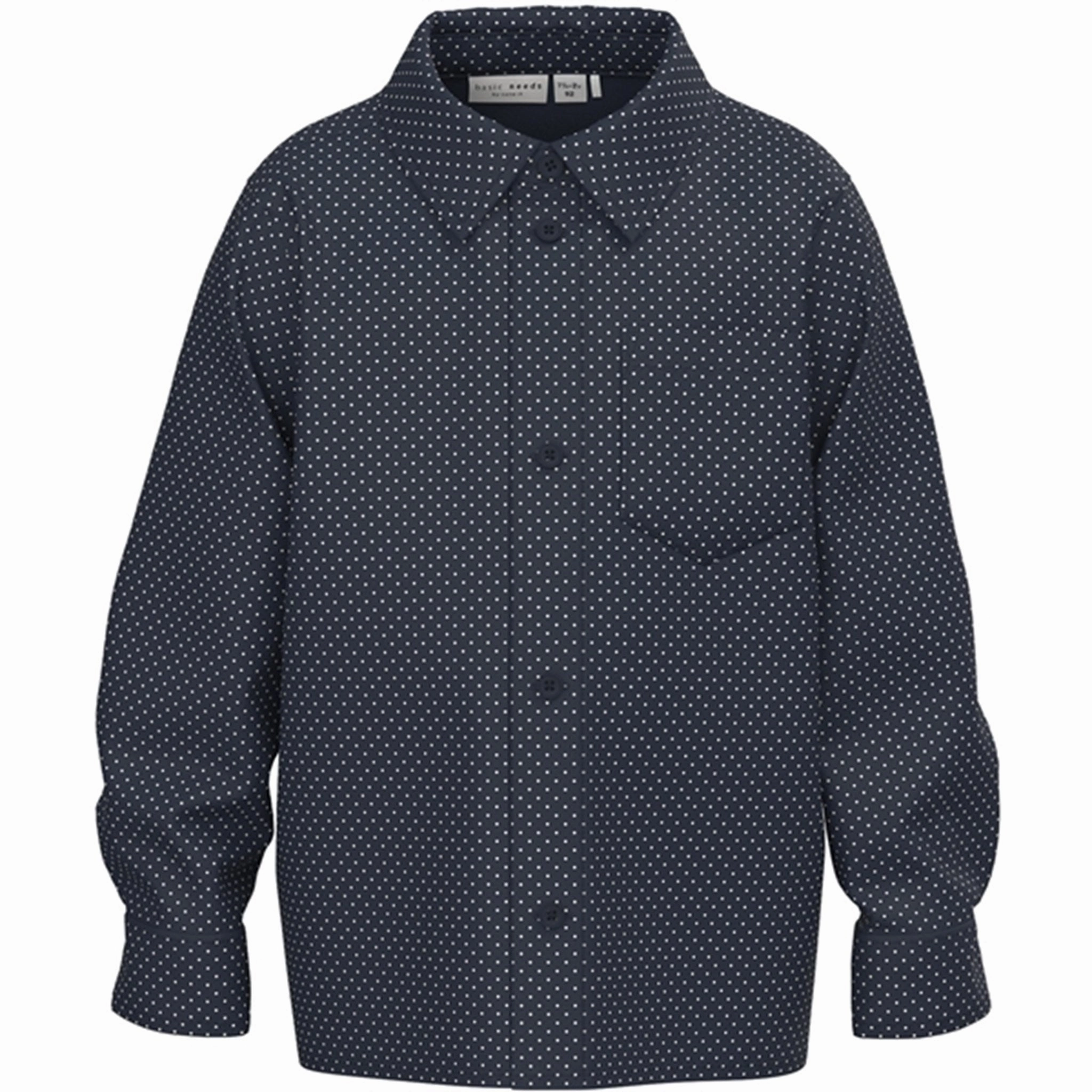 Lightweight Construction Mesh Insert Name it Dark Sapphire Vilfred Shirt