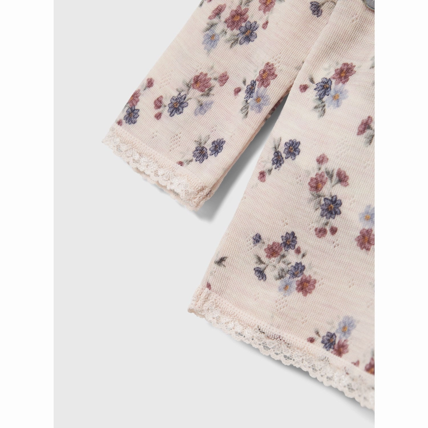 Name It Lilac Ash Wang Wool Needle Blouse Noos Relaxed Vibe Lounge Wear