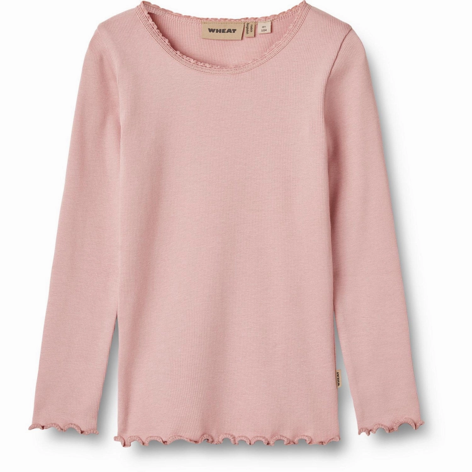 Wheat Rose Frost Rib Blouse Reese Adjustable Cuffs Moisture Wicking Material