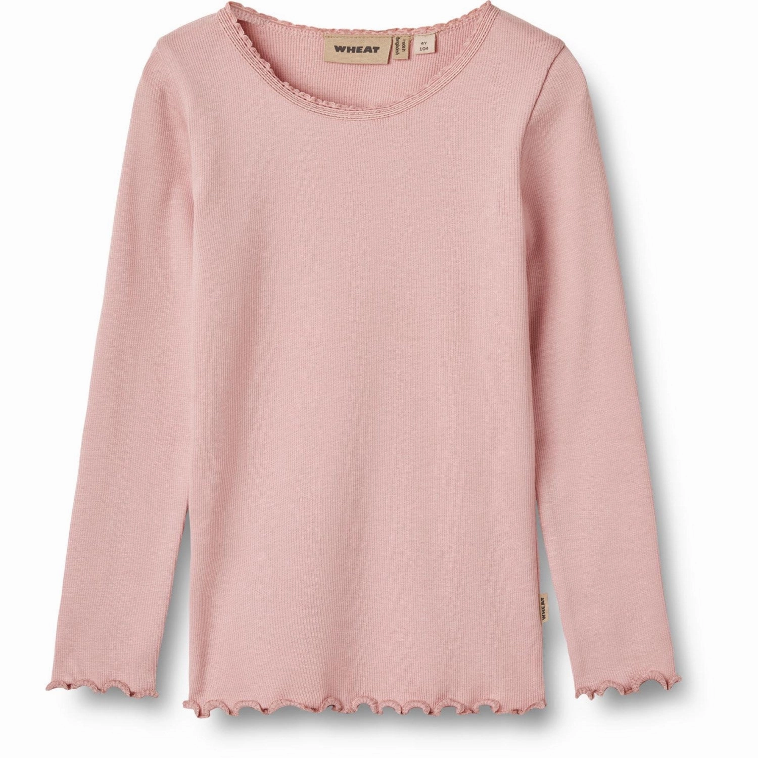 Wheat Rose Frost Rib Blouse Reese Modern Fashion Non Restrictive Armhole